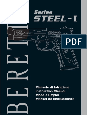Beretta Pistolet Steel 1, PDF, Pistolet (arme)