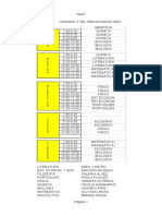 Horario Colegio 6to 2018