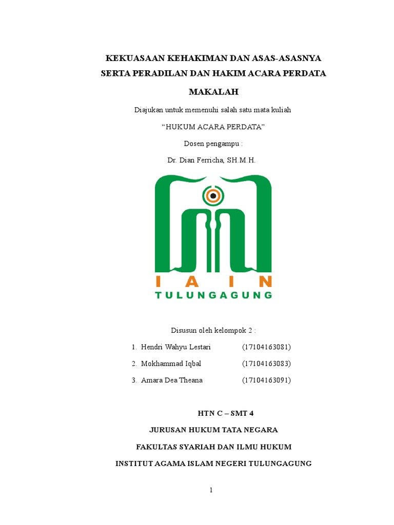 Makalah Hukum Acara Perdata