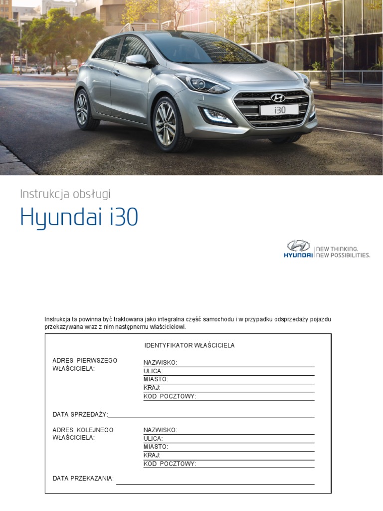 Hyundai I30 2012 Instrukcja Obsługi Pdf