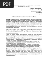 Ritmo de Crescimento Economico Dos Municipios Da Regiao de Fronteira Do Parana