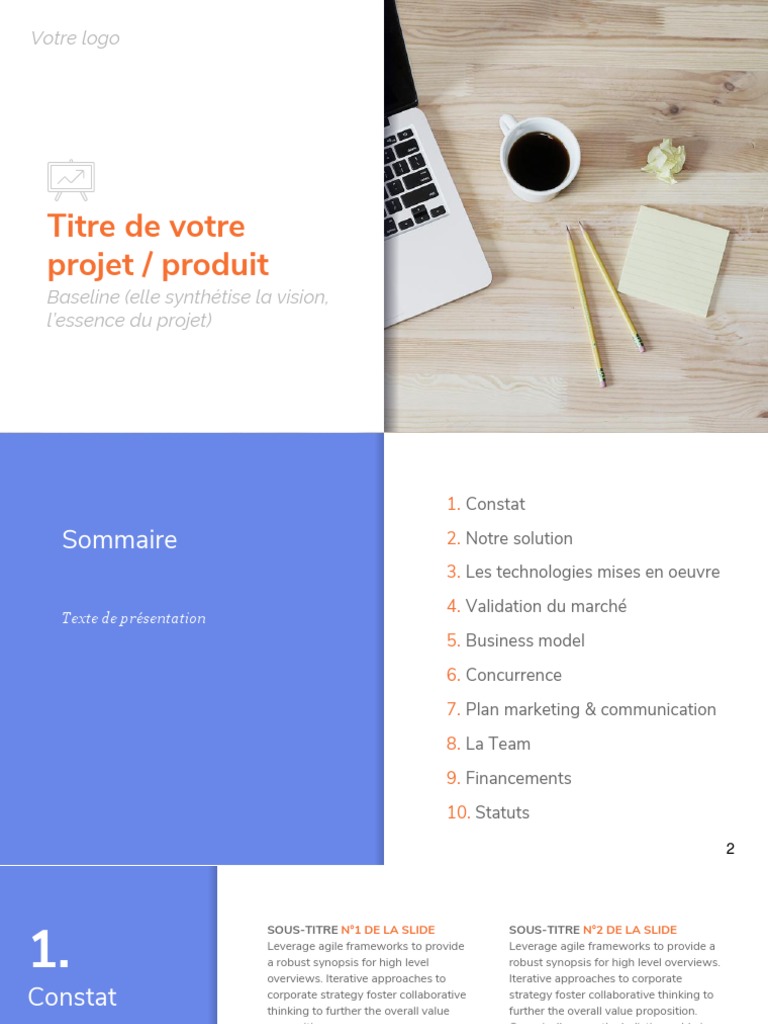 Modèle PPT Le Template Ultime Pour Réussir Son Pitch de Présentation