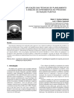 Planejamento de experimentos na injeção plástica