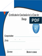 Certificado - Amigo