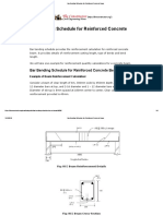 Bar Bending Schedule for Reinforced Concrete Beam