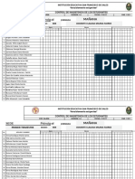 Formatos de Asistencias