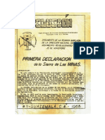 Revolución Socialista, #8, Febrero de 1965. Primera Declaración de La Sierra de Las Minas