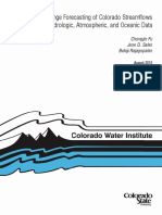Long Range Forecasting of Colorado Stream Ows Based On Hydrologic, Atmospheric, and Oceanic Data