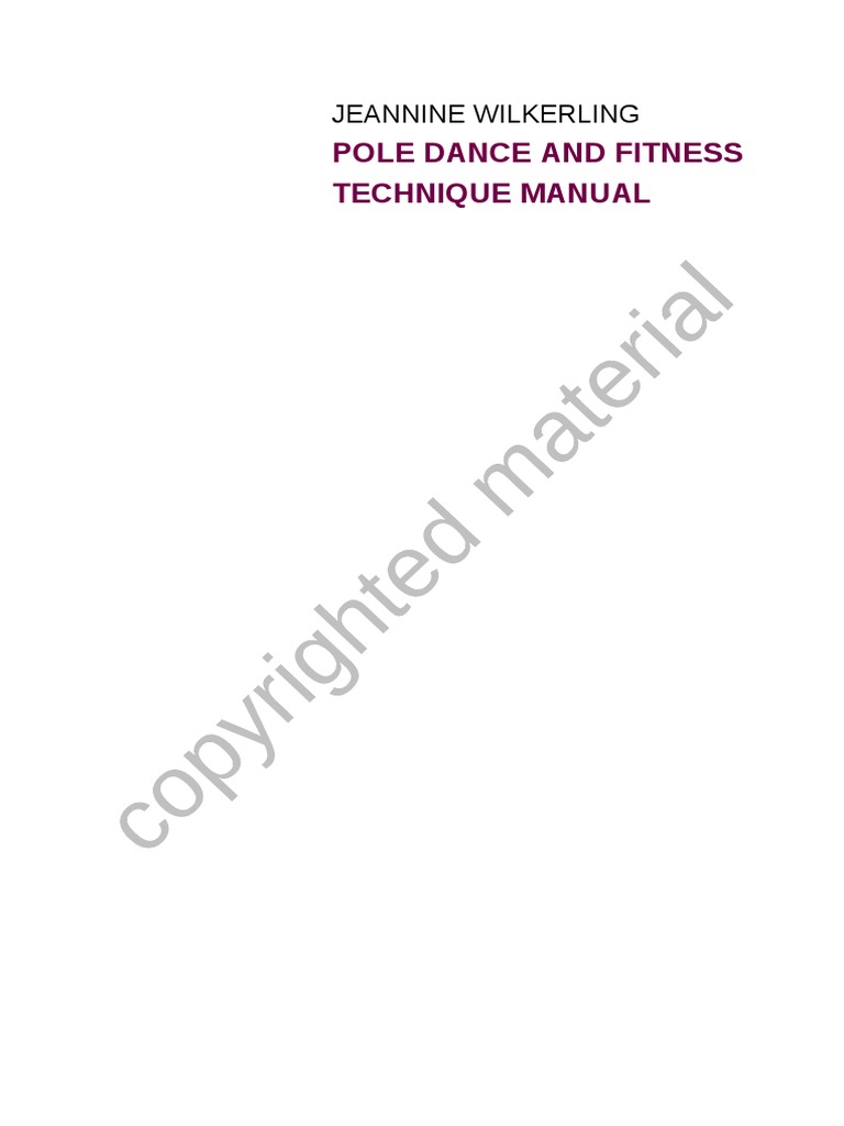 Pole Dance and Fitness Technique Manual | PDF | Hand | Dances