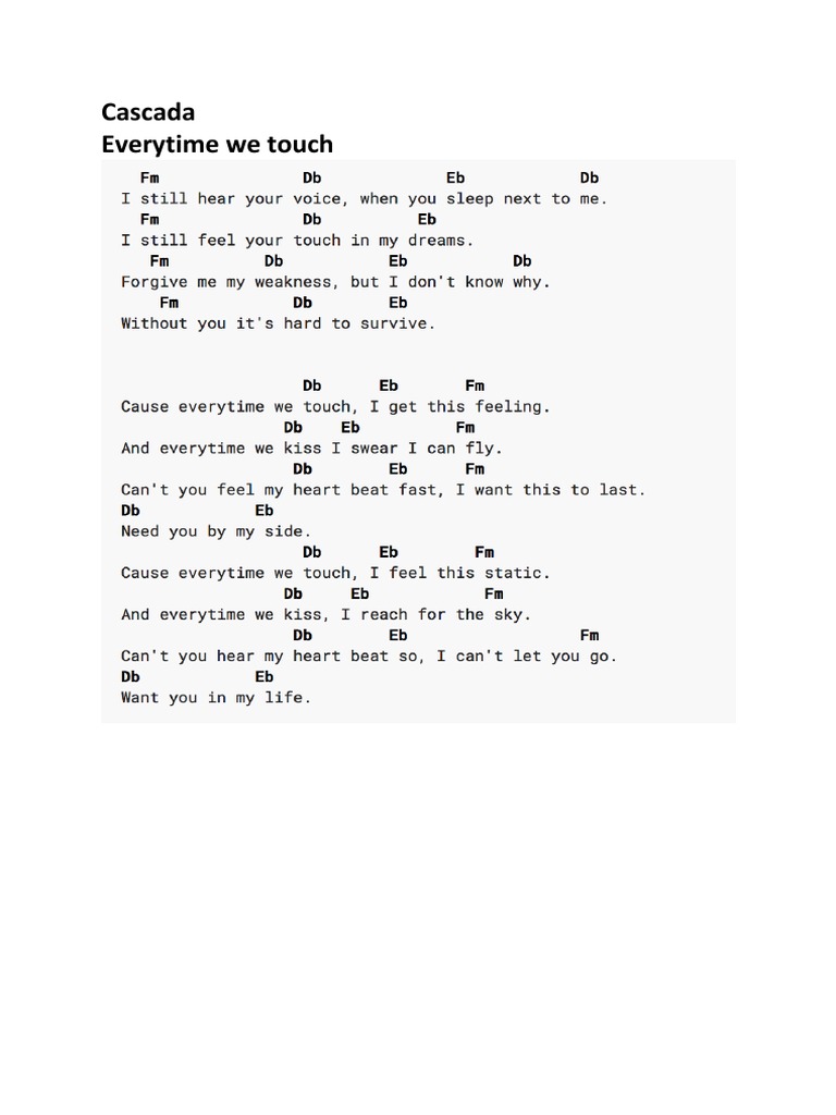 Cascada: Biography and Hits | PDF