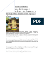 Grietas y Fisuras Debidas o Asentamientos Del Terreno y Cimentación