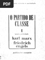 MARX & ENGELS - O Partido de Classe (Vol. 1)