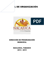 Portada Manual de Organización