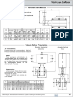 Válvula Esfera Manual e Pneumática