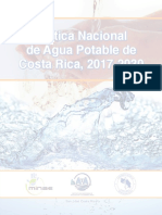 AyA Política Nacional de Agua Potable de Costa Rica 2017-2030