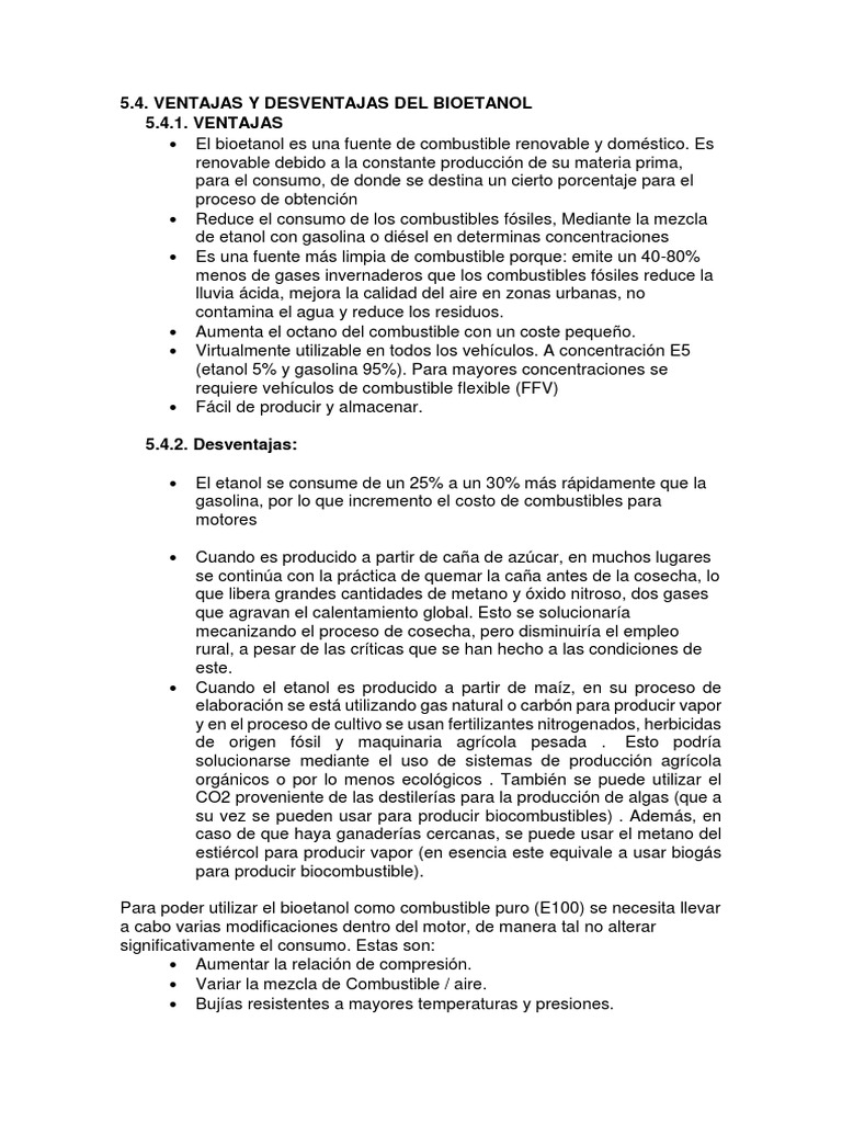 Bioetanol | PDF | Combustible de etanol | Gasolina