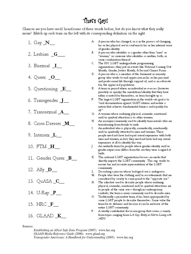 Understanding LGBTQIA Terms | PDF | Lgbt | LGBTQIA+ Studies