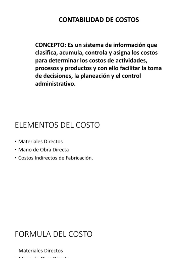 Guía Completa de Contabilidad de Costos | PDF | Costo | Contabilidad