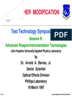 Weather Modification Test Technology Symposium 1997 USAF Dr Arnold a Barnes Jr