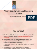 Bnadura’s Social Learning Theory