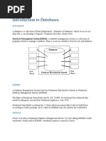 Introduction To Databases