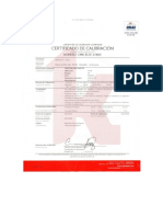 Certificado Calibración Telurómetro