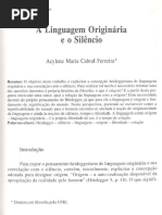 A Linguagem Originária e o Silêncio