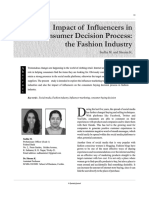 Impact of Influencers on Fashion Consumer Decisions