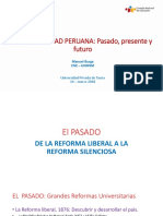 Manuel Burga: Ponencia Sobre La Universidad Peruana: Pasado, Presente y Futuro