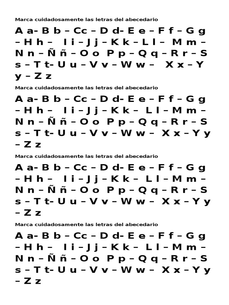 Abecedario Para Marcar Colacion Ortografia