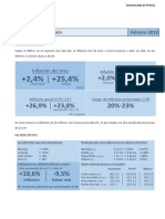 Comunicado Inflación Feb-18