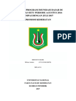 Evaluasi Program Imunisasi Dasar Di Puskesmas Setu Periode Agustus 2016 Sampai Dengan Juli 2017