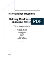 Delivery Guideline Manual For International Suppliers
