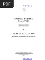 Akta 644 Akta Kewangan 2005