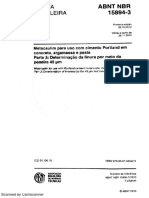 NBR 15894-3 (2010) - Determinação Da Finura Peneira 45 Micra Metacaulim Via Úmida - (Em Vigor)