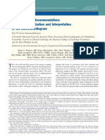 Recommendations For The Standardization and Interpretation of The Electrocardiogram IAM 2009