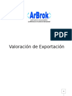 Cartilla Valoracion Aduanera de Exportacion