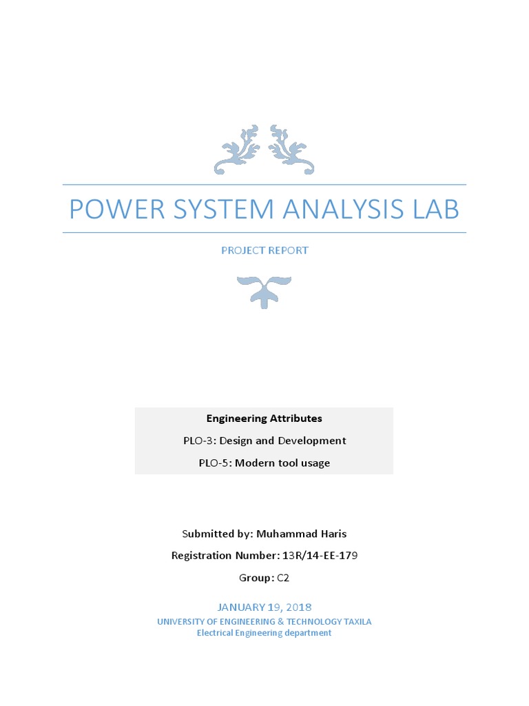 Power System Analysis Complex Engineering Problem Pdf Electric