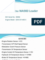 WA900 Sensors Limitations and Fault Code