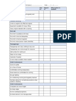 HAZARD CHECKLIST For (Workplace) Date . / / . Electrical Hazards Yes/ No To What Action Is Needed?