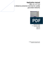 ABB - Distance Relay REL511-C1-Application Manual (With Parallel Line Compensation Derivation)