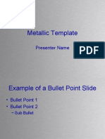 Metallic Template: Presenter Name