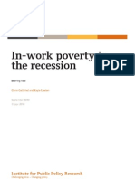 In-Work Poverty in The Recession - Briefing Paper