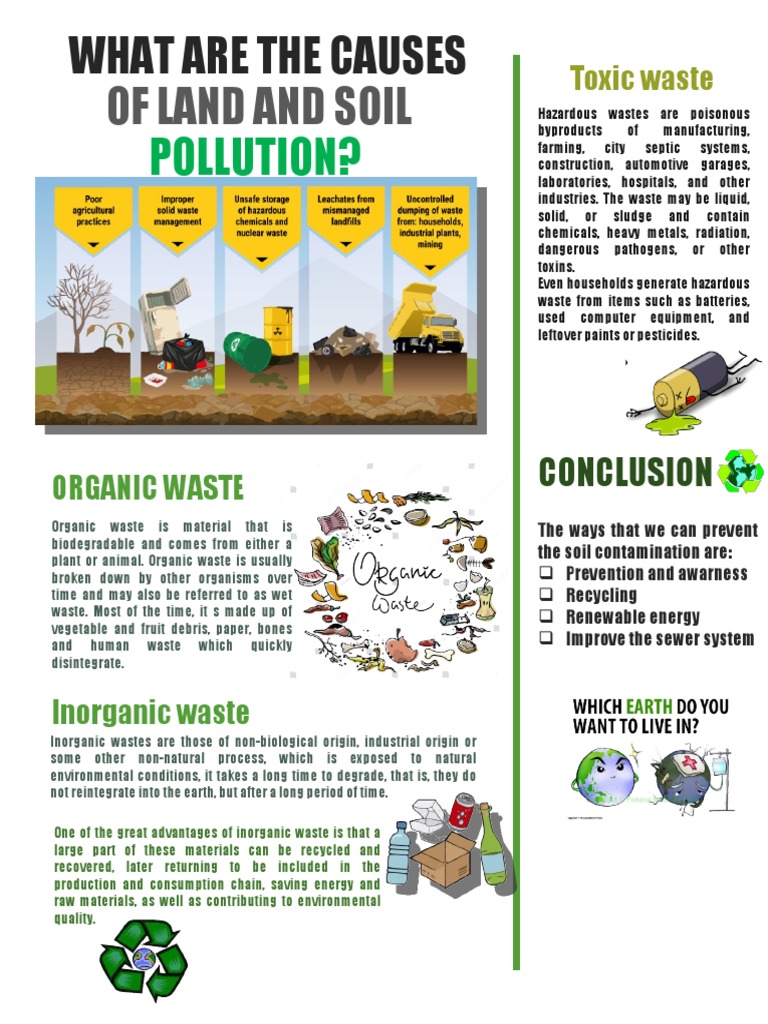 Causes and Prevention of Soil Pollution | PDF | Waste | Pollution