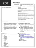 Siop Lesson Plan #2: Ccss - Ela-Literacy.W.6.3