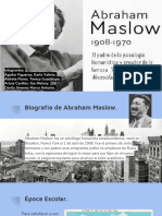 Biografía de Maslow y su teoría de las necesidades