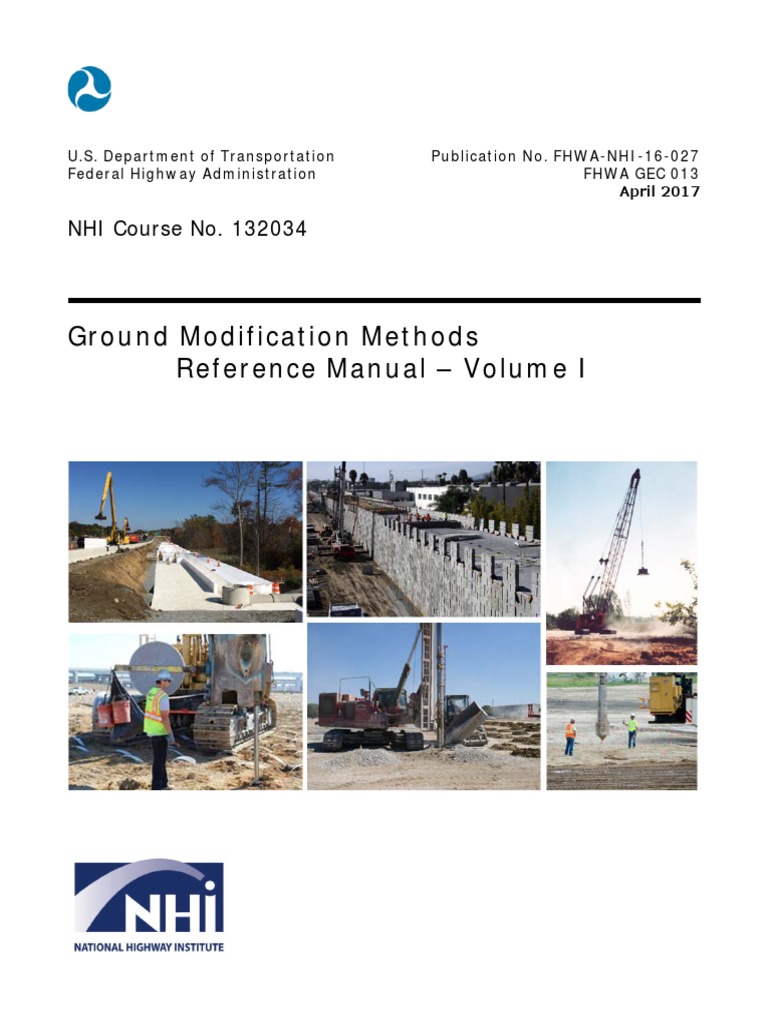 Ground Modification Methods Reference Manual PDF | PDF | Geotechnical ...