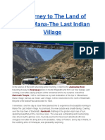 A Journey To The Land of Epics, Mana-The Last Indian Village