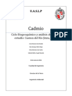 Cadmio Ciclo Biogeoquimico y Analisis De