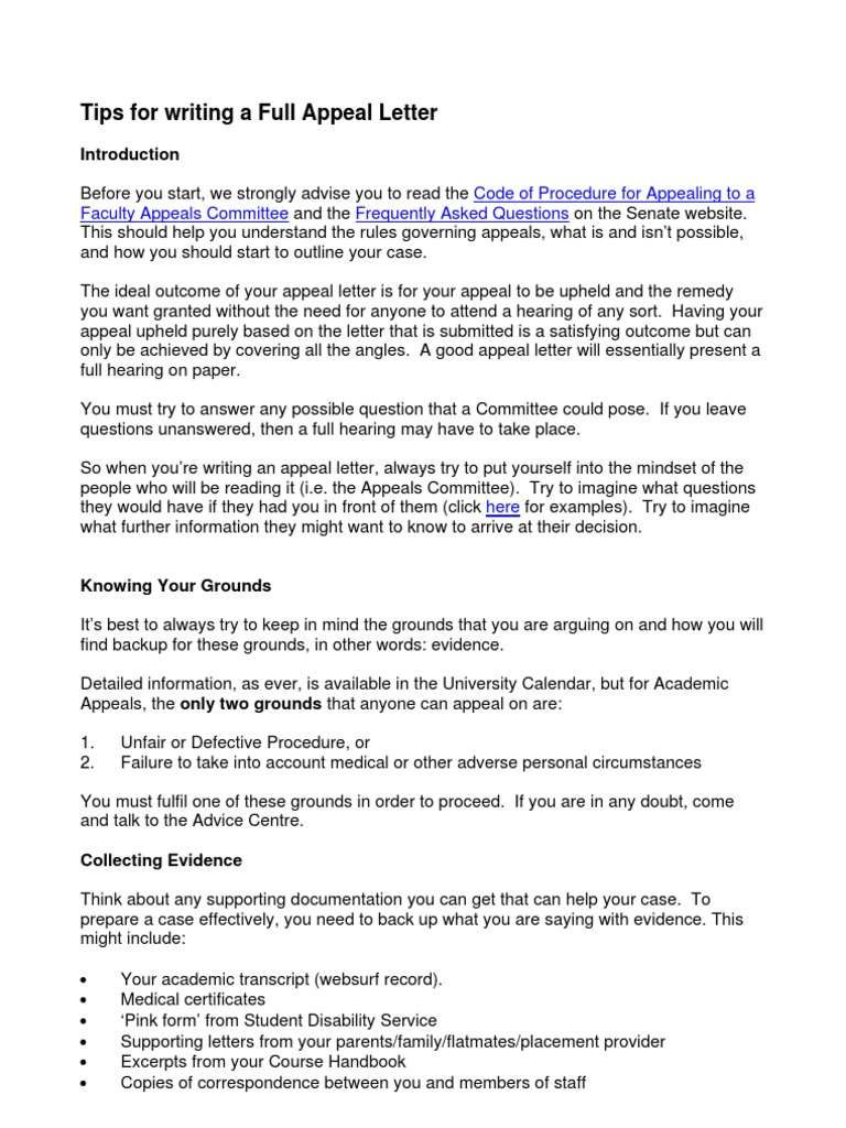 Academic Appeal Letter Format Academic Appeal Letter For Grades